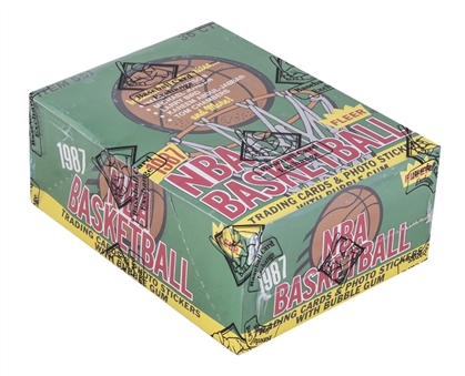 1987-88 Fleer Basketball Unopened Box (36 Packs) – BBCE Certified – FASC
